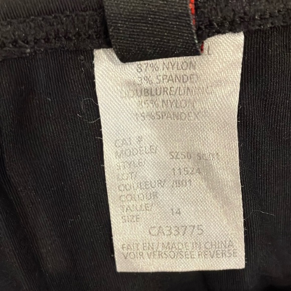 Simon Chang swim skort ( skirt with bikini bottom) Black - Picture 3 of 14